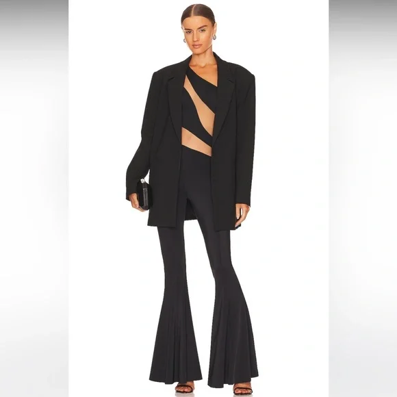 Norma Kamali Snake Mesh Fishtail Jumpsuit - Picture 4 of 13